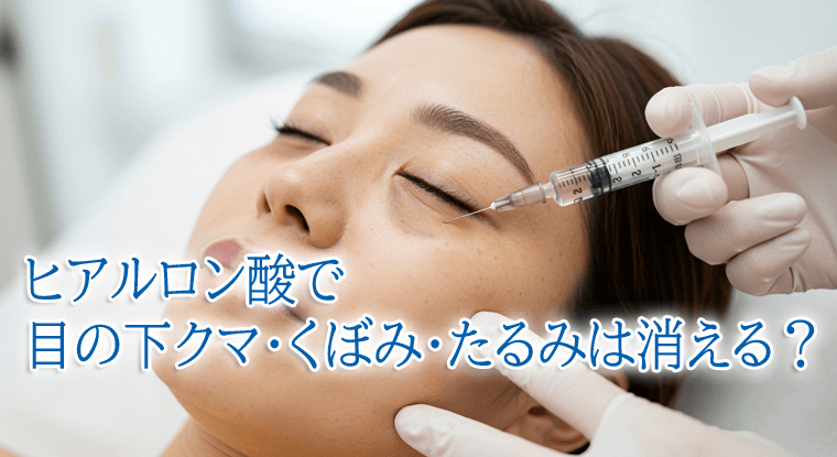 40代からの「目の下クマ」。ヒアルロン酸で目の下クマ・くぼみ・たるみは消える？