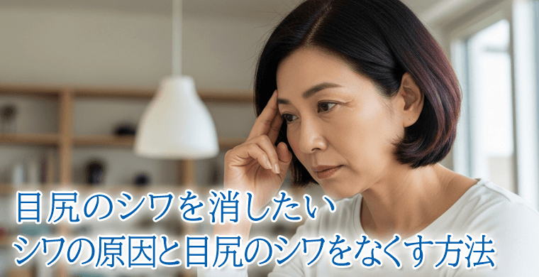 目尻のシワを消したい！シワができる原因と目尻のシワをなくす方法