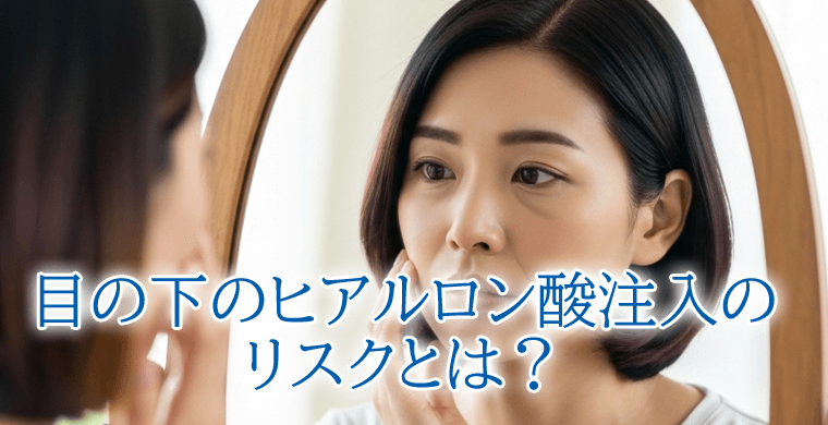 目の下のヒアルロン酸注入リスクとは？